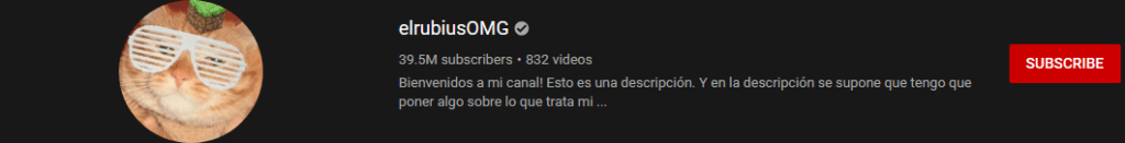most subscribed Youtubers - EL RUBIUS OMG