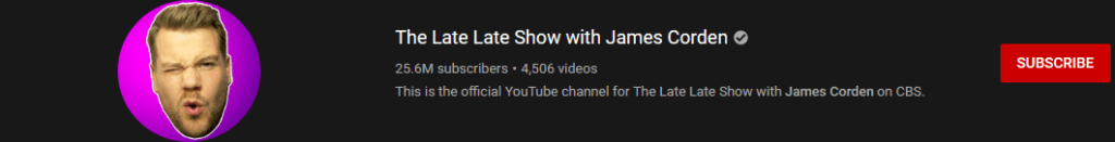 most subscribed Youtubers - THE LATE LATE SHOW WITH JAMES CORDEN - MOST SUBSCRIBED YOUTUBERS AND MOST SUBSCRIBED YOUTUBE CHANNELS IN 2024