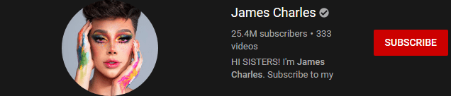 most subscribed Youtubers - JAMES CHARLES - MOST SUBSCRIBED YOUTUBERS AND MOST SUBSCRIBED YOUTUBE CHANNELS IN 2024
