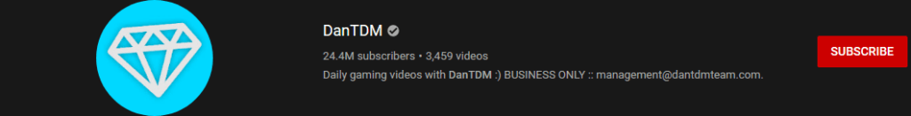most subscribed Youtubers - DANTDM - MOST SUBSCRIBED YOUTUBERS AND MOST SUBSCRIBED YOUTUBE CHANNELS IN 2024
