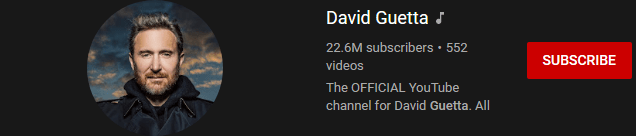 most subscribed Youtubers - DAVID GUETTA - MOST SUBSCRIBED YOUTUBERS AND MOST SUBSCRIBED YOUTUBE CHANNELS IN 2024