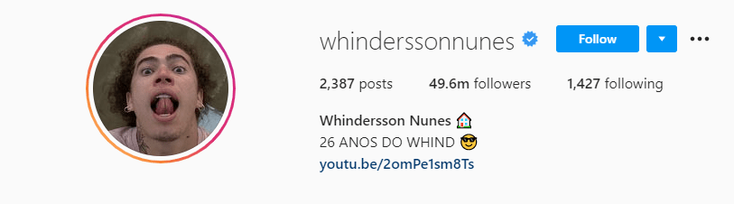 Top Male Influencers - Whindersson Nunes