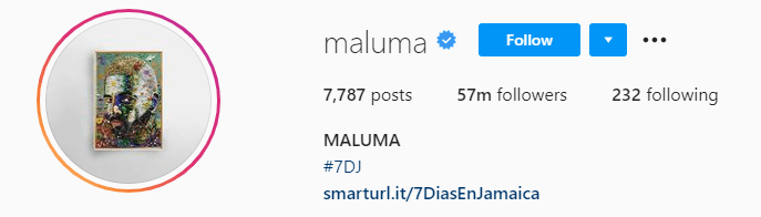 Top Male Influencers - Maluma