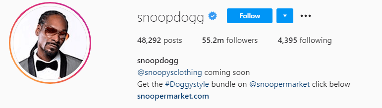 Top Male Influencers - Snoop Dog