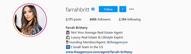 Top Real Estate Influencers - Farrah Brittany
