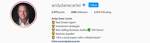 Top Real Estate Influencers - Andy Dane Carter