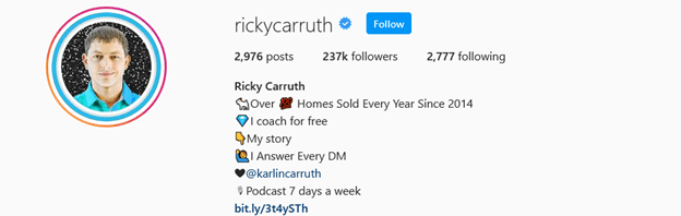 Top Real Estate Influencers - Ricky Carruth