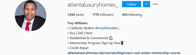 Top Real Estate Influencers - Trey Williams