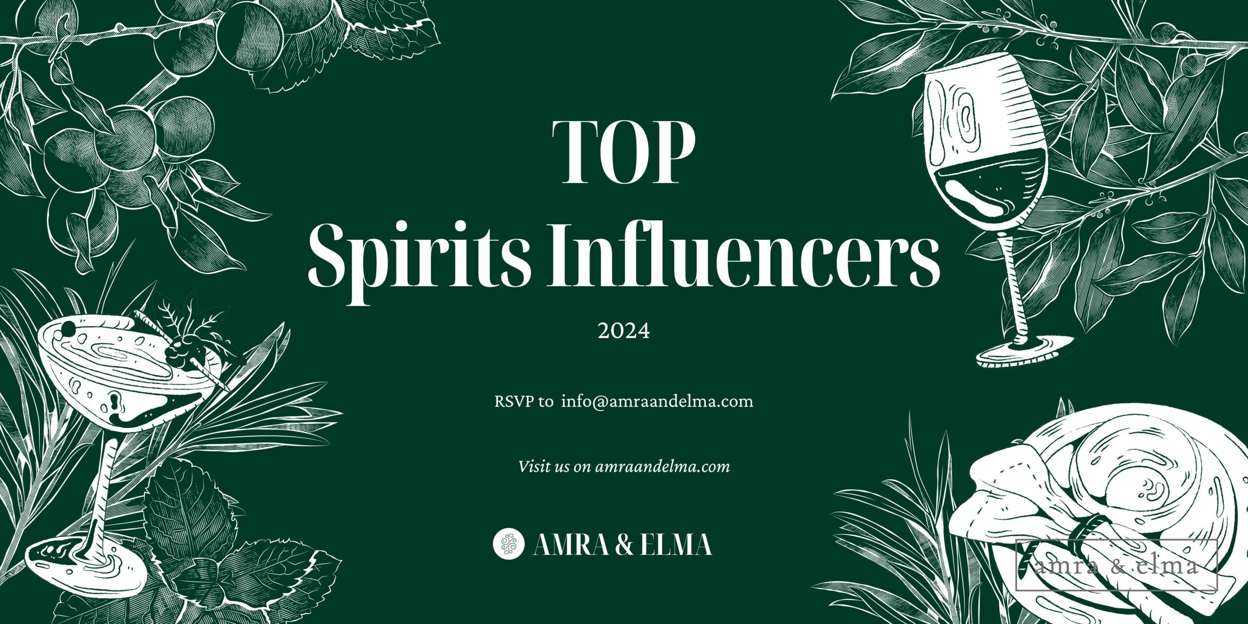 top spirits influencers 2024, top wine influencers 2024, top beverage influencers 2024, top food and beverage influencers 2024