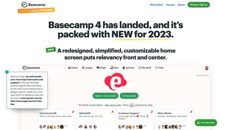 Basecamp: Marketing projects centralized