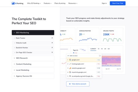 All-in-one SEO toolkit by SE Ranking