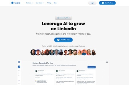 Taplio: One tool you need for LinkedIn marketing